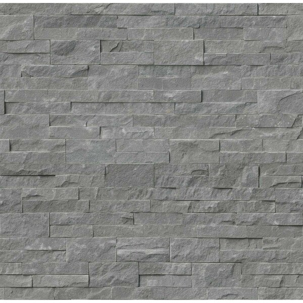 Mountain Bluestone Splitface Ledger Corner 6 In.  X 18 In.  Natural Sandstone Wall Tile, 4PK